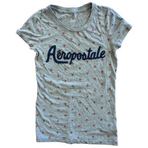 Aeropostale Floral Short Sleeve Tee